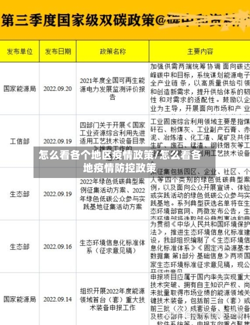 怎么看各个地区疫情政策/怎么看各地疫情防控政策