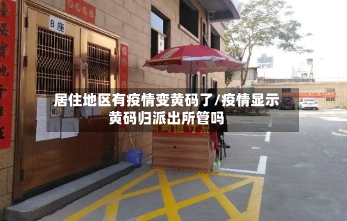 居住地区有疫情变黄码了/疫情显示黄码归派出所管吗