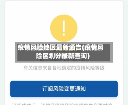 疫情风险地区最新通告(疫情风险区划分最新查询)-第2张图片