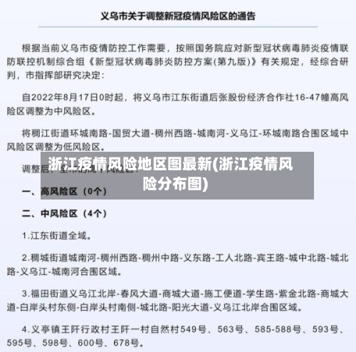 浙江疫情风险地区图最新(浙江疫情风险分布图)