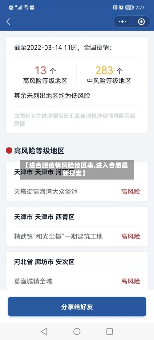 【进合肥疫情风险地区表,进入合肥最新规定】-第3张图片