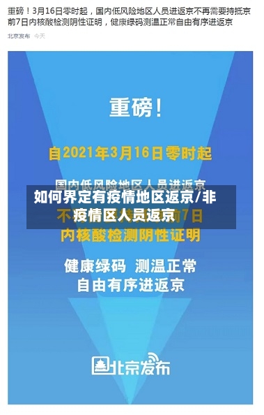 如何界定有疫情地区返京/非疫情区人员返京-第3张图片