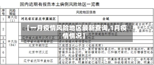 【一月疫情风险地区最新查询,1月疫情情况】