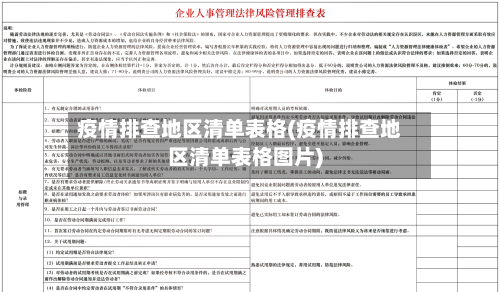 疫情排查地区清单表格(疫情排查地区清单表格图片)-第3张图片
