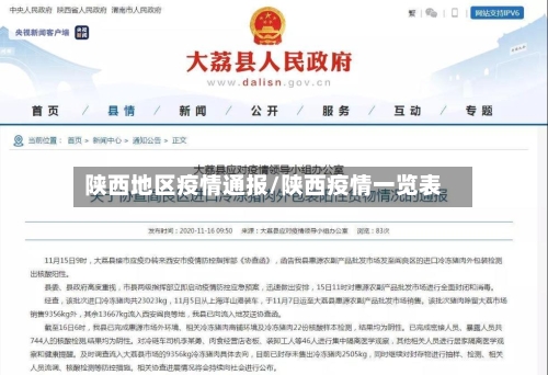陕西地区疫情通报/陕西疫情一览表-第2张图片