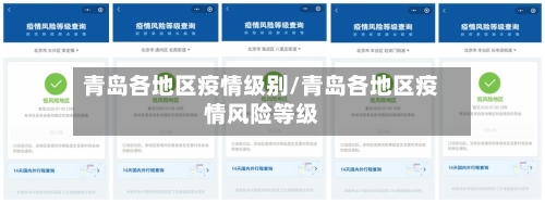 青岛各地区疫情级别/青岛各地区疫情风险等级
