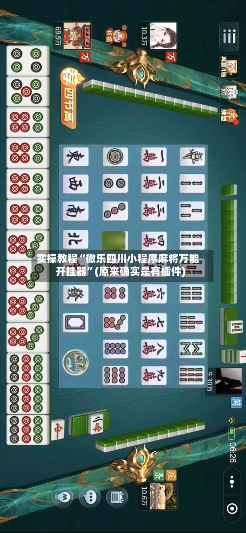 实操教程“微乐四川小程序麻将万能开挂器”(原来确实是有插件)