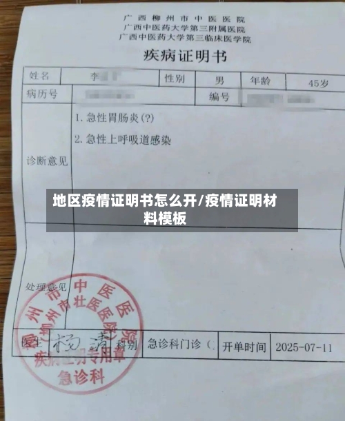 地区疫情证明书怎么开/疫情证明材料模板-第3张图片
