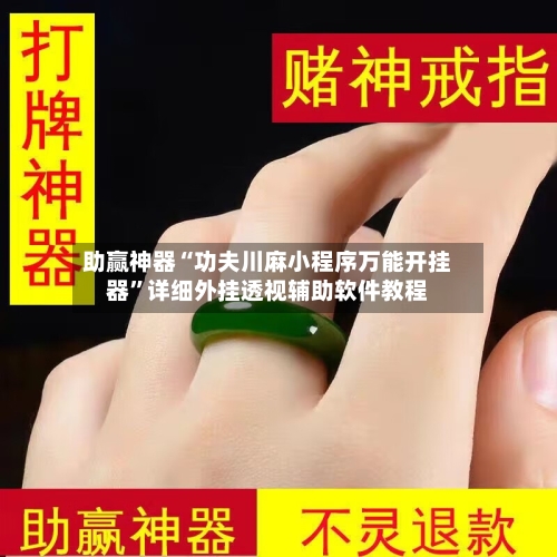 助赢神器“功夫川麻小程序万能开挂器	”详细外挂透视辅助软件教程-第2张图片