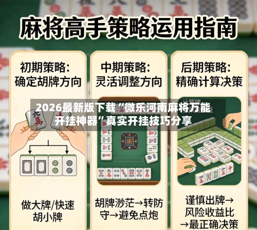 2026最新版下载“微乐河南麻将万能开挂神器”真实开挂技巧分享-第3张图片