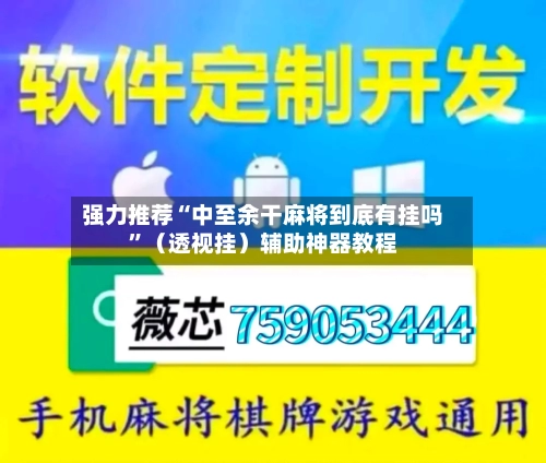 强力推荐“中至余干麻将到底有挂吗”（透视挂）辅助神器教程-第3张图片