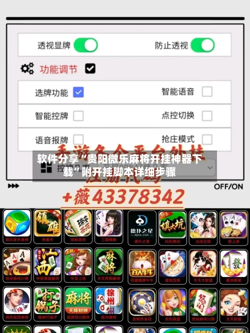 软件分享“贵阳微乐麻将开挂神器下载”附开挂脚本详细步骤