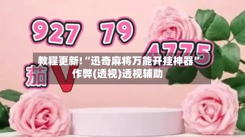 教程更新!“迅奇麻将万能开挂神器	”作弊(透视)透视辅助-第2张图片