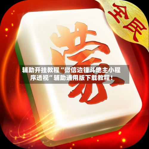 辅助开挂教程“微信边锋斗地主小程序透视”辅助通用版下载教程！-第3张图片