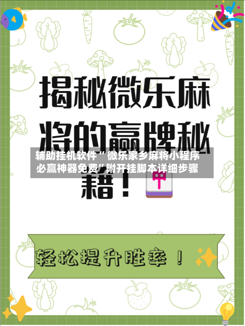 辅助挂机软件“ 微乐家乡麻将小程序必赢神器免费”附开挂脚本详细步骤-第3张图片