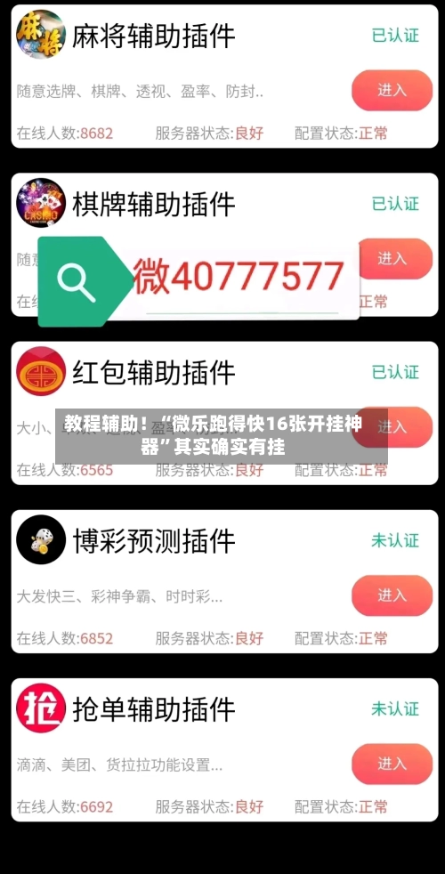 教程辅助！“微乐跑得快16张开挂神器”其实确实有挂-第3张图片