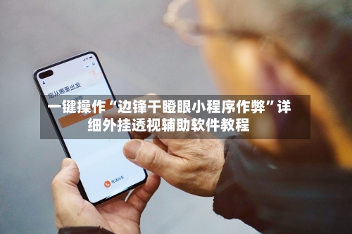 一键操作“边锋干瞪眼小程序作弊	”详细外挂透视辅助软件教程-第2张图片