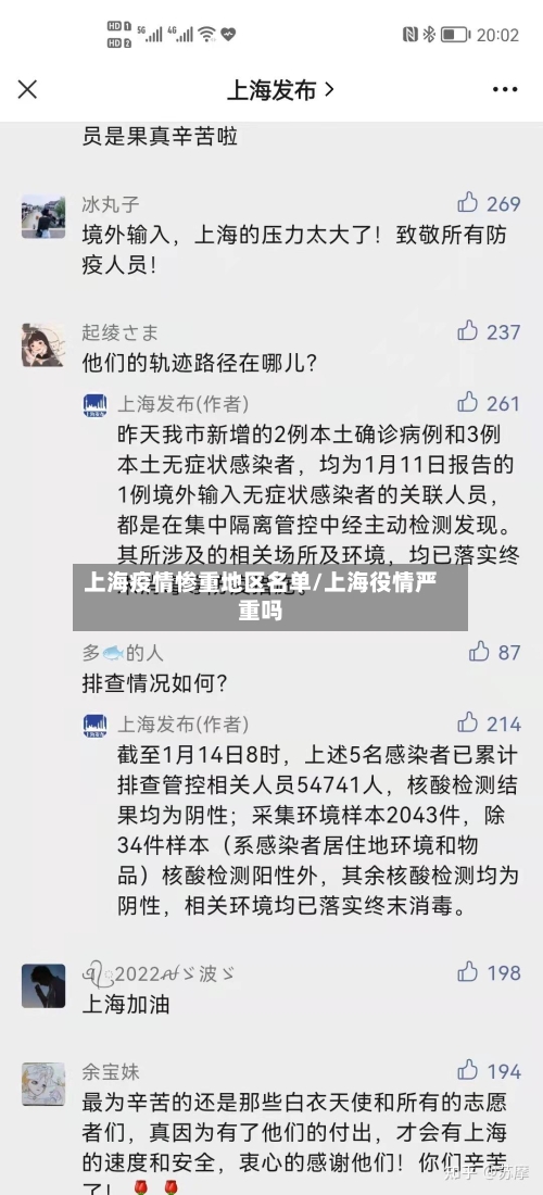 上海疫情惨重地区名单/上海役情严重吗