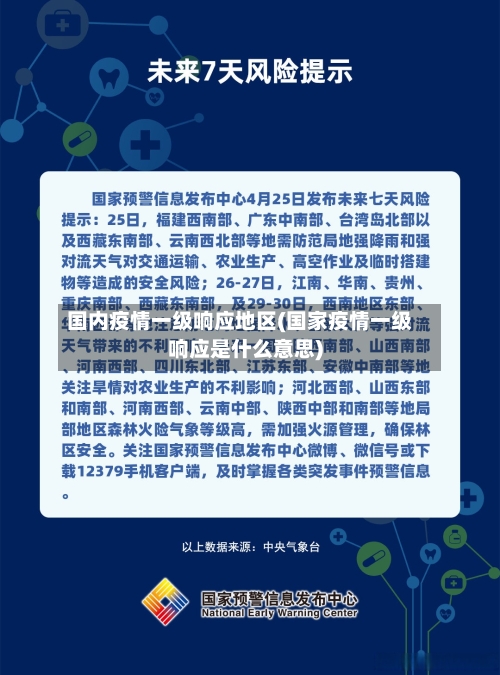 国内疫情一级响应地区(国家疫情一级响应是什么意思)