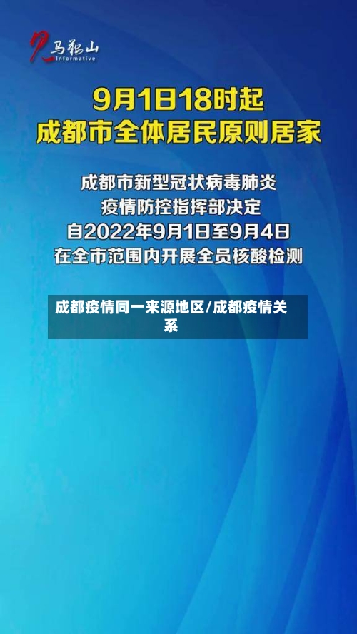 成都疫情同一来源地区/成都疫情关系