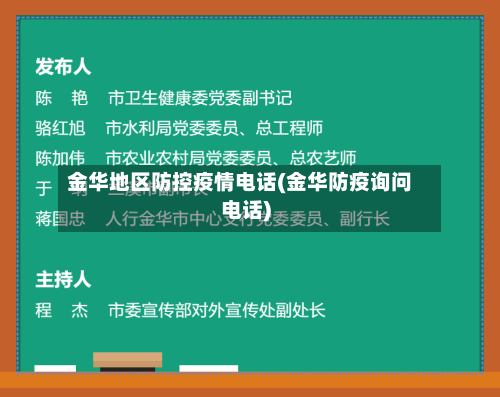 金华地区防控疫情电话(金华防疫询问电话)