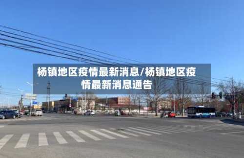 杨镇地区疫情最新消息/杨镇地区疫情最新消息通告-第2张图片